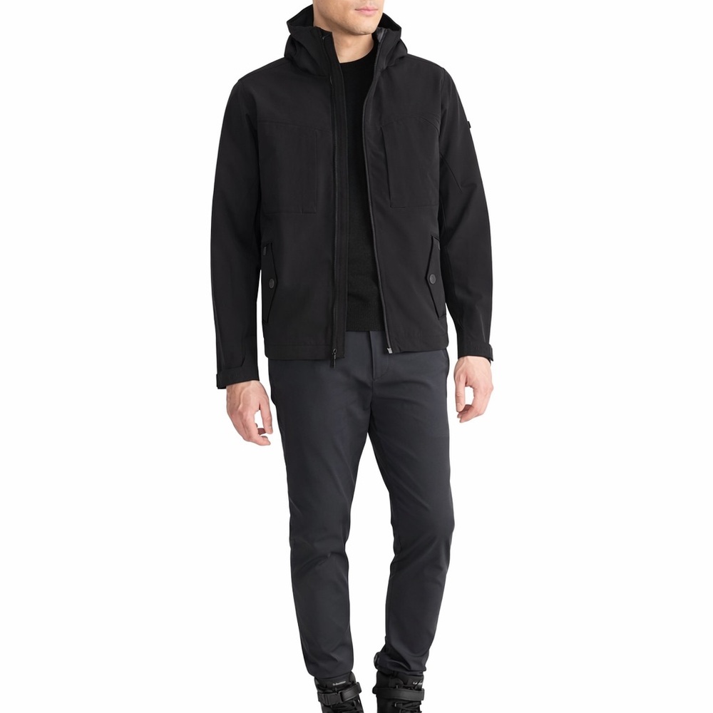 🆕 NWT TUMI Men Hooded Soft Shell Jacket Water Proof Soft Fall Winter Jacket $299